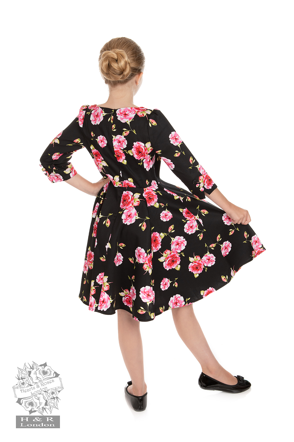 Girls Ava Floral Swing Dress